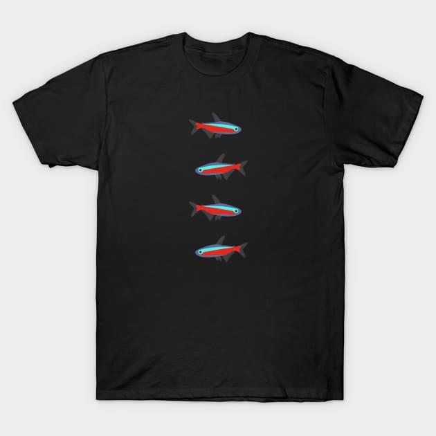 neon tetra T-Shirt by K_314